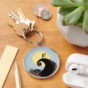 Porte-clés Jack et Sally   Silhouette de lune