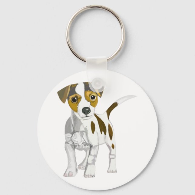 Porte-clés Jack Russell Terrier Puppy (Recto)