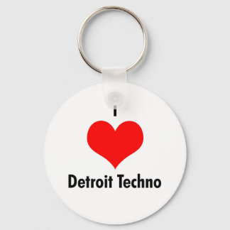 Porte-clés J'adore Detroit techno