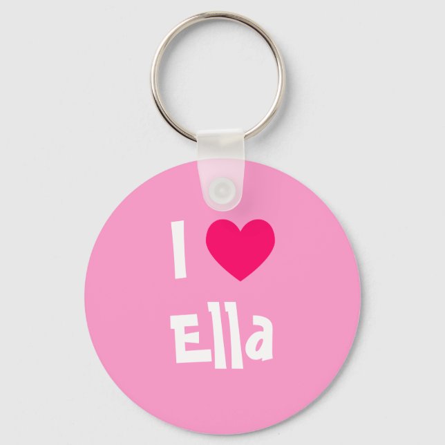 Porte-clés J'adore Ella (Recto)