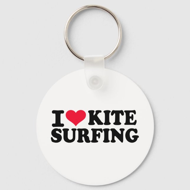 Porte-clés J'adore Kitesurf (Recto)