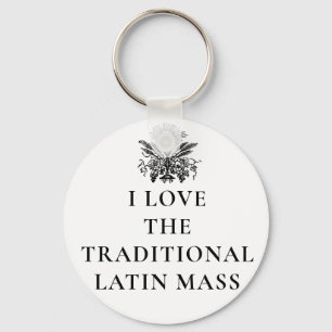 PORTE-CLÉS J'ADORE LA MASSE TRADITIONNELLE LATINE RELIGIEUSE