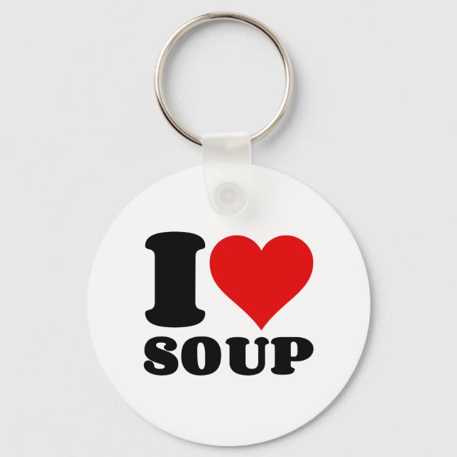 PORTE-CLÉS J'ADORE LA SOUPE (Recto)
