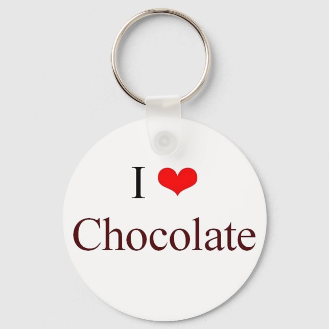 Porte-clés J'adore le chocolat (Recto)