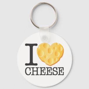 Porte-clés J'adore le fromage