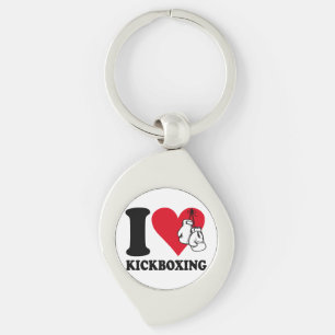 Porte-clés J'adore le kickboxing