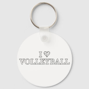 Porte-clés J'adore le volley-ball