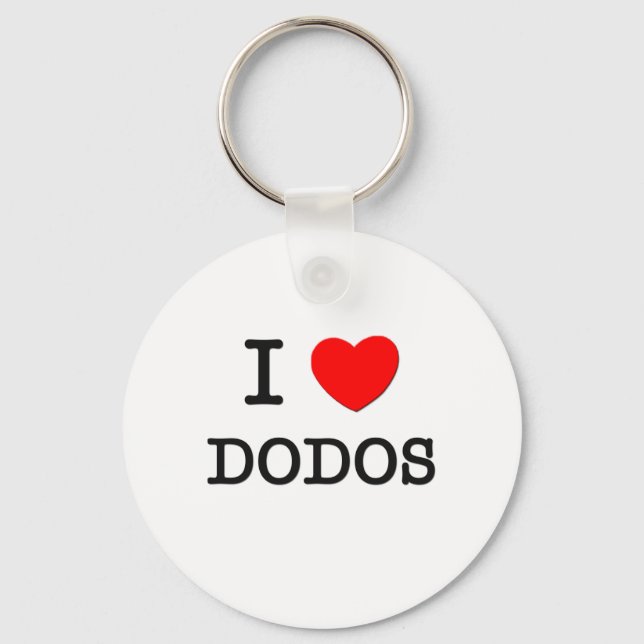 Porte-clés J'adore les DODOS (Recto)