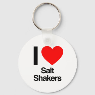 Porte-clés j'adore les shakers de sel