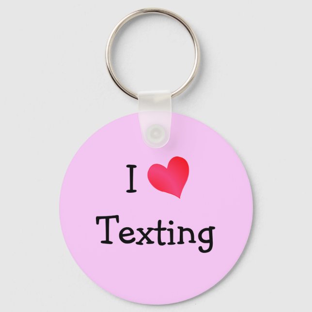 Porte-clés J'adore les SMS (Recto)