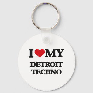 Porte-clés J'adore ma technologie DETROIT