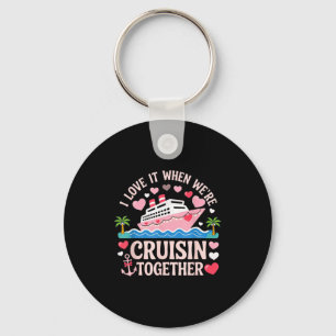 Porte-clés J'adore Quand On Roule Ensemble T-Shirt Croisière