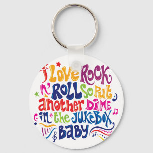 Porte-clés J'adore rock'n roll
