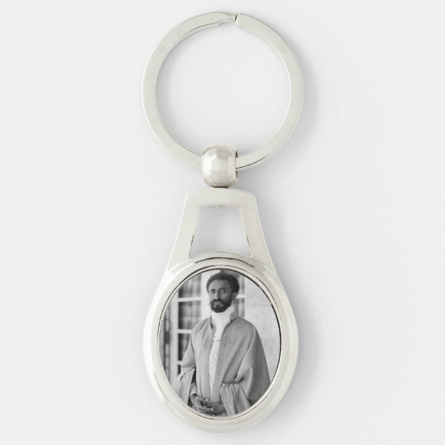 Porte-clés Jah Rastafari Haile Selassie I HIM (Devant)