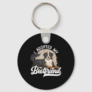 Porte-clés J'Ai Adopté Ma Bestamie Animal Rights Dog Secourt