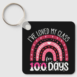 Porte-clés J'ai aimé ma classe pendant 100 jours d'école