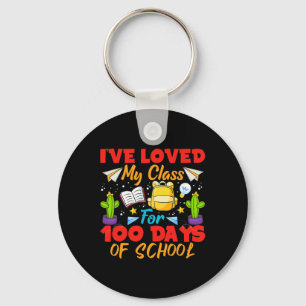 Porte-clés J'ai aimé ma classe pour 100 jours d'école 100e jo