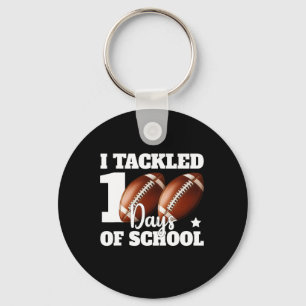 Porte-clés J'Ai Attaqué 100 Jours D'École 100E Jour Footbyll 
