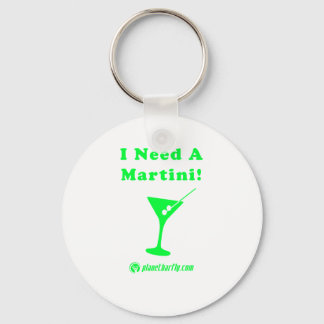 Porte-clés J'Ai Besoin D'Un Martini !