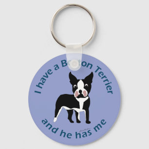 Porte-clés J'ai Boston Terrier