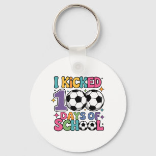 Porte-clés J'ai botté 100 jours de sport scolaire Football 10