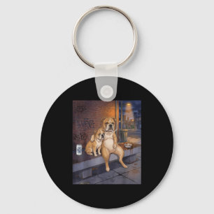 Porte-clés J'ai Ce Chien En Moi Drôle Bouledogue Boit Bière M