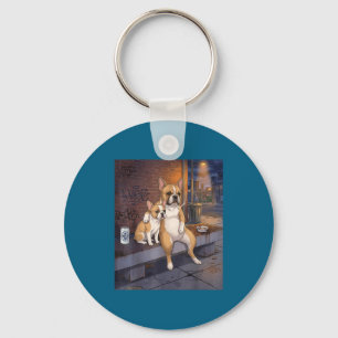 Porte-clés J'ai Ce Chien En Moi Drôle De Bouledogue Français