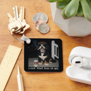 Porte-clés J'ai Ce Chien En Moi, Mème Drôle De Bernedoodle