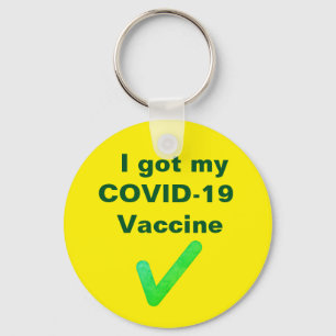 Porte-clés J'ai mon vaccin COVID-19. Badge