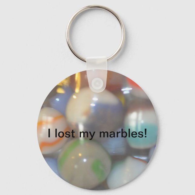 Porte-clés J'ai perdu mes produits de marbre (Recto)