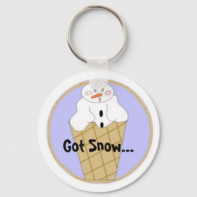 Porte-clés J'Ai Snow Snowman (Recto)