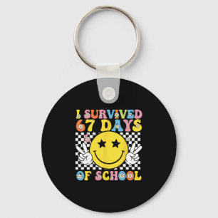 Porte-clés J'ai survécu 67 jours d'école Six Sept Mème pour m