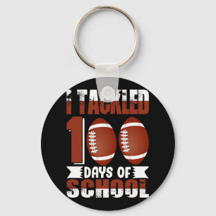 Porte-clés J'ai traité 100 jours école 100ème jour de footbal