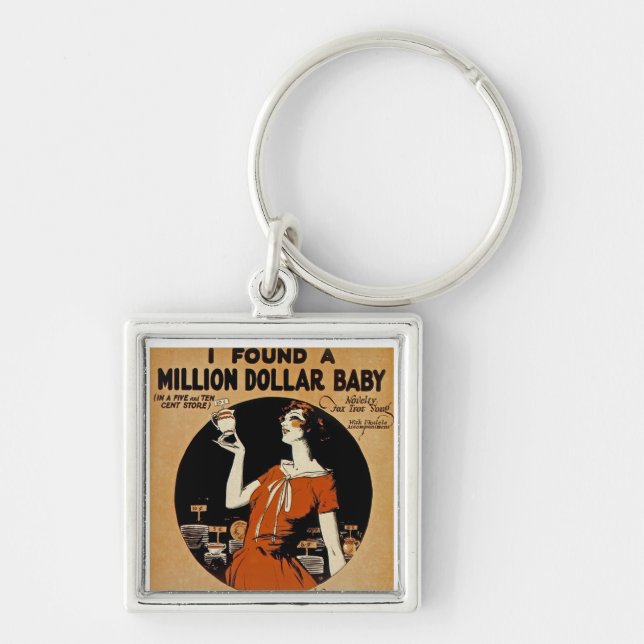 Porte-clés J'Ai Trouvé Un Million De Dollars De Bébé (Devant)
