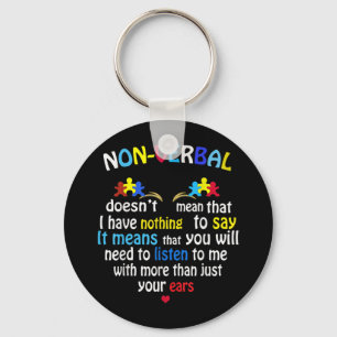 Porte-clés J'Ai Une Pièce De Puzzle De Sensibilisation sur l'