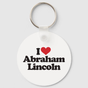 Porte-clés J'aime Abraham Lincoln