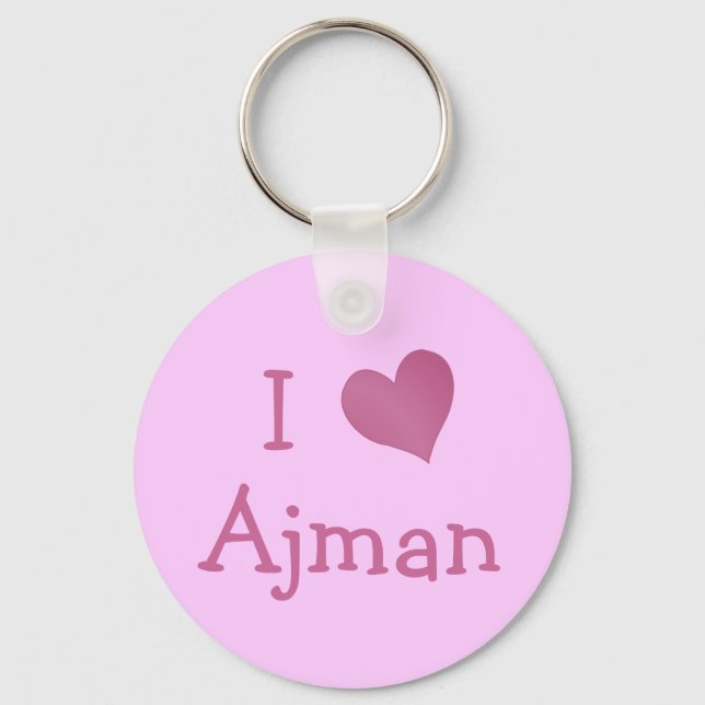 Porte-clés J'Aime Ajman (Recto)