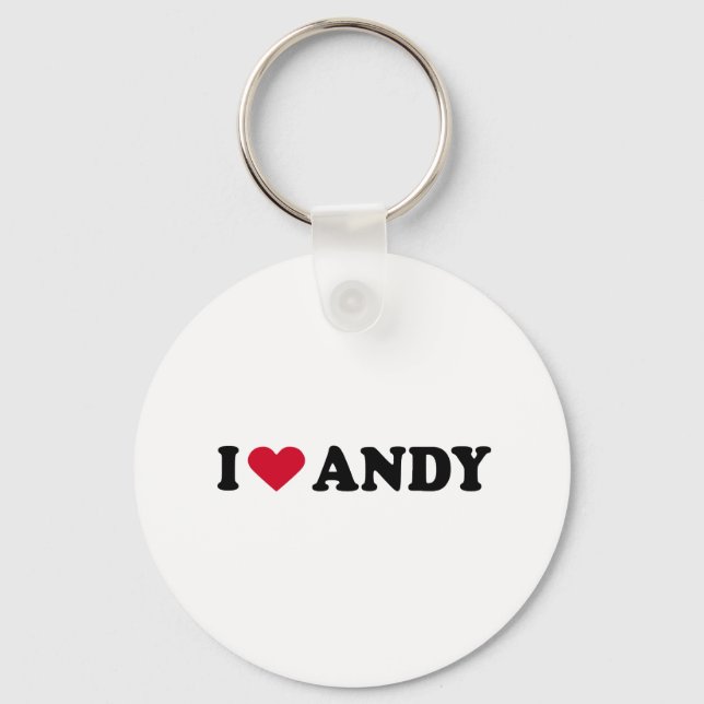 PORTE-CLÉS J'AIME ANDY (Recto)