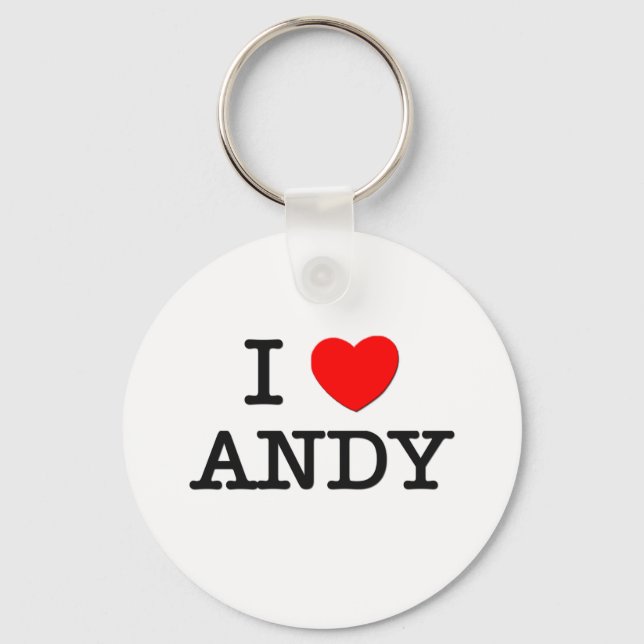 Porte-clés J'aime Andy (Recto)