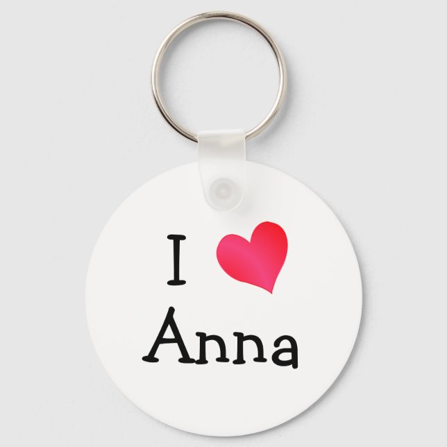 Porte-clés J'aime Anna (Recto)