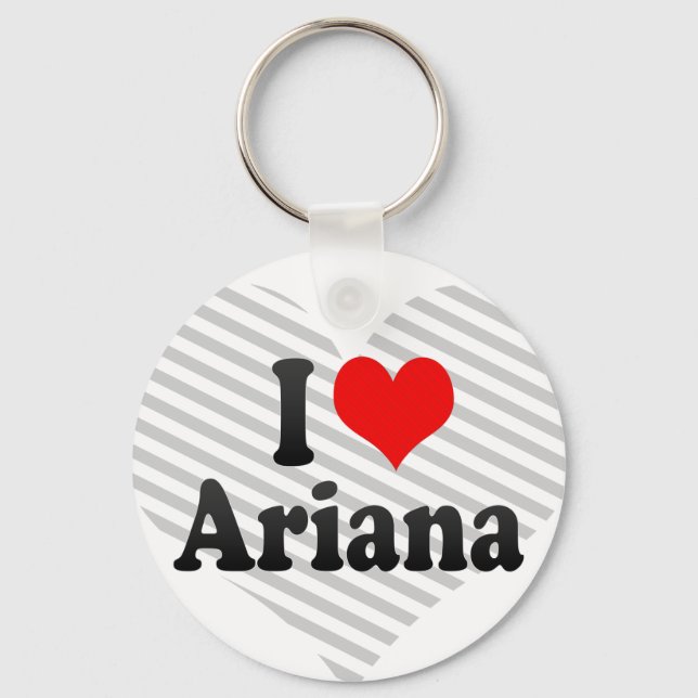 Porte-clés J'aime Ariana (Recto)