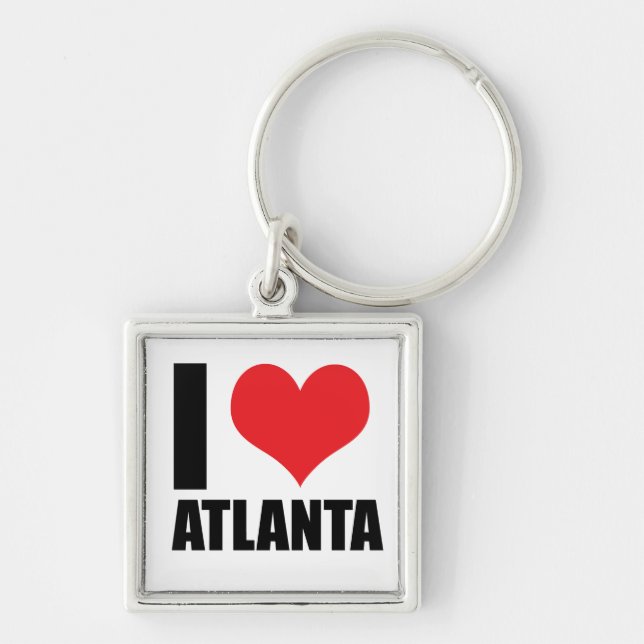 Porte-clés J'aime Atlanta usa (Devant)