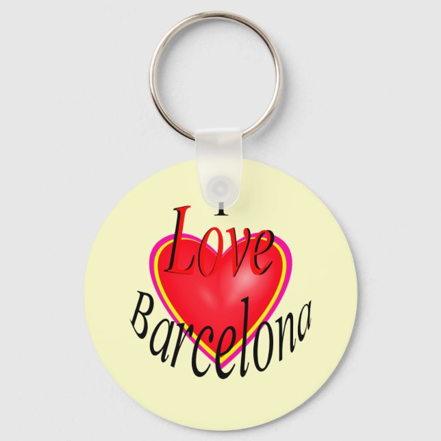 Porte-clés J'Aime Barcelone ! (Recto)