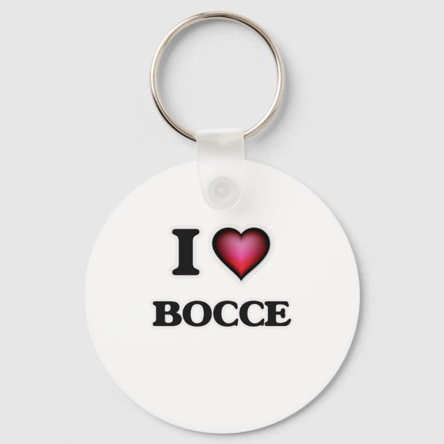 Porte-clés J'aime Bocce (Recto)