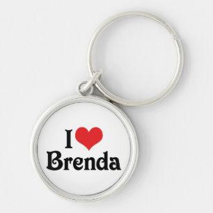 Porte-clés J'aime Brenda