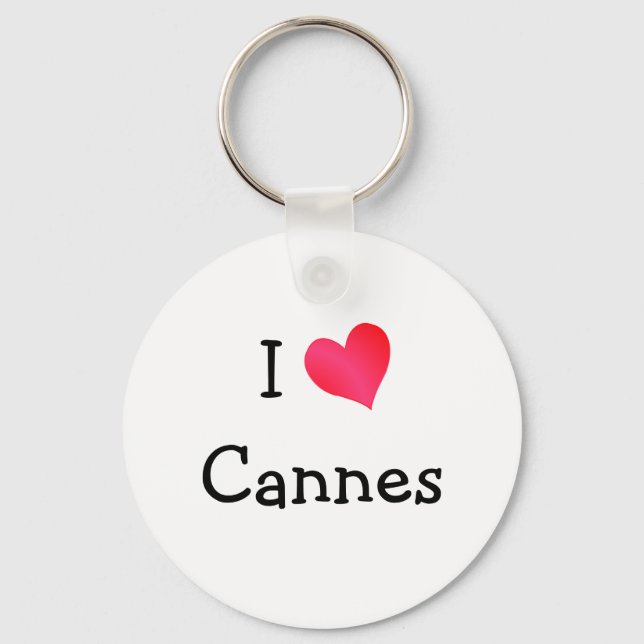Porte-clés J'aime Cannes (Recto)