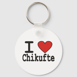 Porte-clés J'aime Chikufte