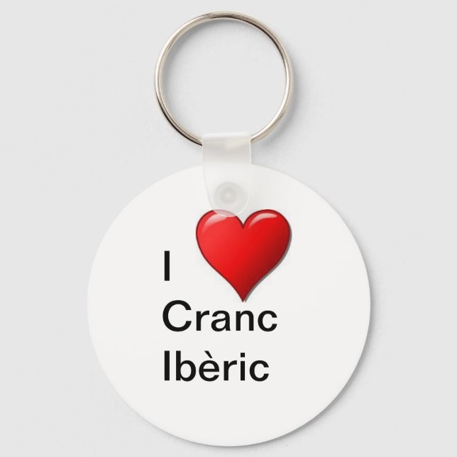 Porte-clés J'aime Cranc Ibèric (Recto)