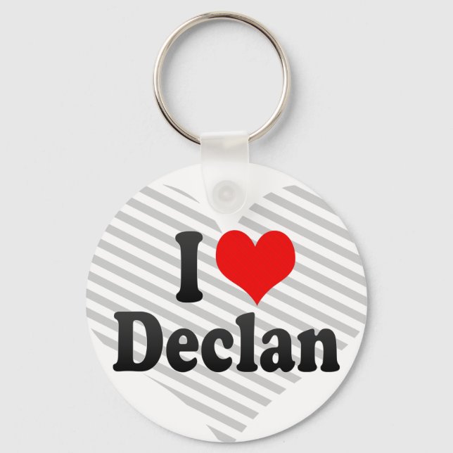Porte-clés J'aime Declan (Recto)