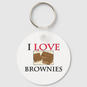 Porte-clés J'aime des "brownie"